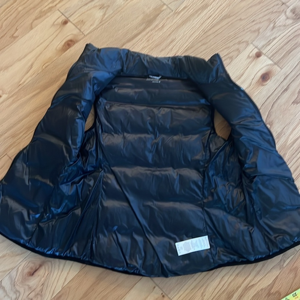 NWT Marc New York ombré two tone puffer vest hood small new black - Picture 12 of 14